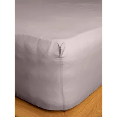 Κατωσέντονο Cotton Feelings με λάστιχο 106 Light Grey Μονό (100x200 30)