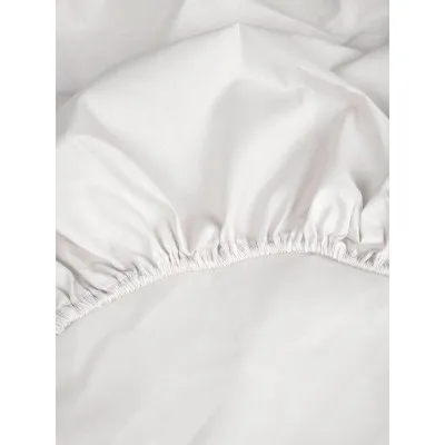 Κατωσέντονο Cotton Feelings με λάστιχο 100 White Ημίδιπλο (120x200 30)