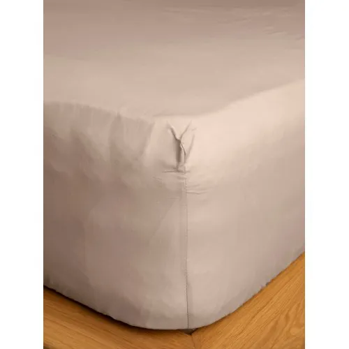 Κατωσέντονο Cotton Feelings με λάστιχο 109 Sand Διπλό (160x200 30)