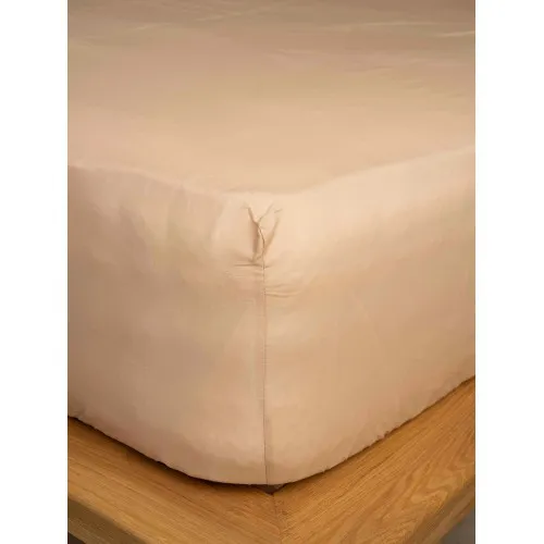 Κατωσέντονο Cotton Feelings με λάστιχο 110 Beige Διπλό (160x200 30)