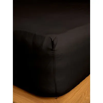 Κατωσέντονο Cotton Feelings με λάστιχο 111 Black Διπλό (160x200 30)