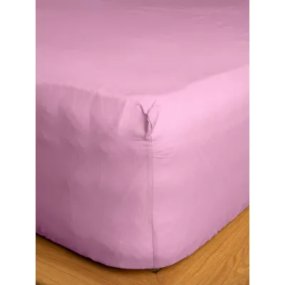Κατωσέντονο Cotton Feelings με λάστιχο 102 Lila Διπλό (160x200 30)