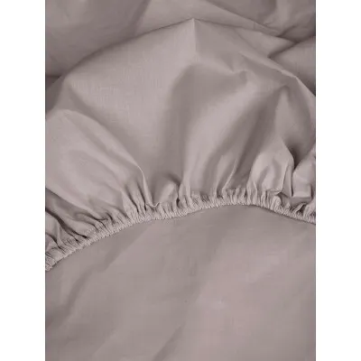 Κατωσέντονο Cotton Feelings με λάστιχο 106 Light Grey Διπλό (160x200 30)