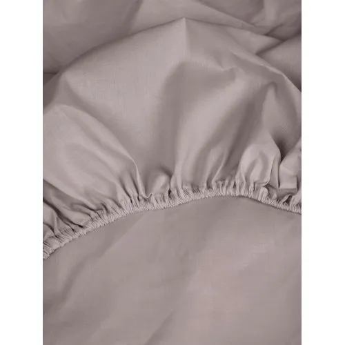 Κατωσέντονο Cotton Feelings με λάστιχο 106 Light Grey Διπλό (160x200 30)
