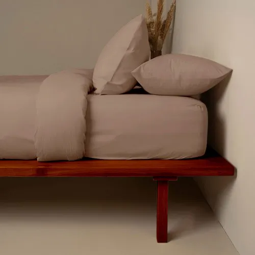 Κατωσέντονο Cotton Feelings 118 Brown Υπέρδιπλο (180x200 30)