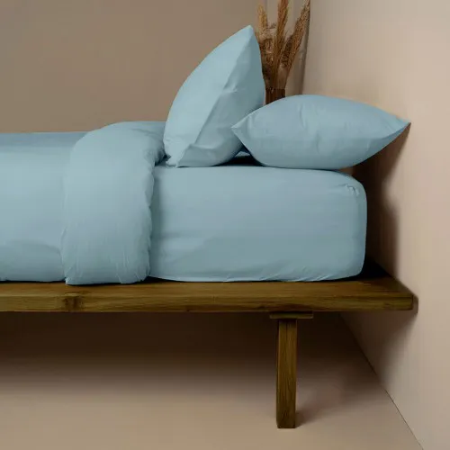Κατωσέντονο Cotton Feelings 120 Sky Blue Υπέρδιπλο (180x200 30)