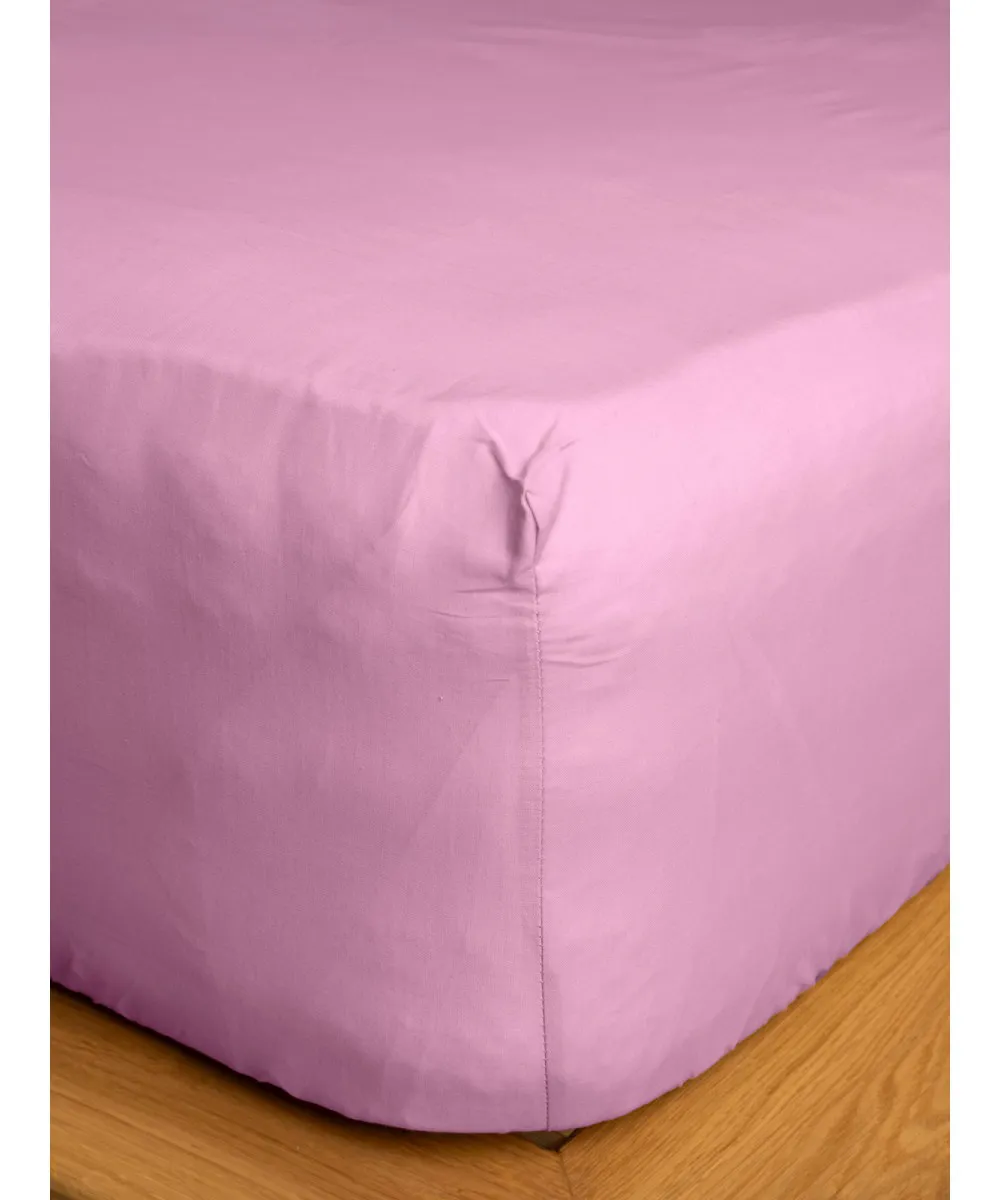 Κατωσέντονο Cotton Feelings με λάστιχο 102 Lila Υπέρδιπλο (180x200 30)