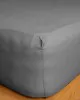 Κατωσέντονο Cotton Feelings με λάστιχο 107 Dark Grey Υπέρδιπλο (180x200 30)