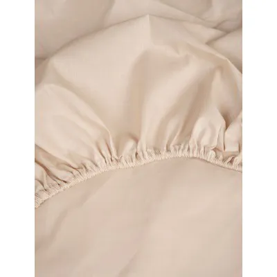 Κατωσέντονο Cotton Feelings με λάστιχο 108 Ecru Υπέρδιπλο (180x200 30)