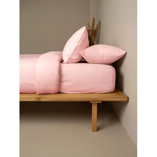 Σεντόνι Cotton Feelings φλατ 101 Powder Υπέρδιπλο (235x270)