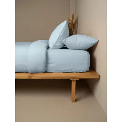 Σεντόνι Cotton Feelings φλατ 103 Light Blue Υπέρδιπλο (235x270)