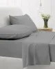 Σεντόνι Cotton Feelings φλατ 107 Dark Grey Υπέρδιπλο (235x270)