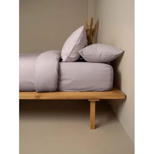 Σεντόνι Cotton Feelings φλατ 107 Dark Grey Υπέρδιπλο (235x270)