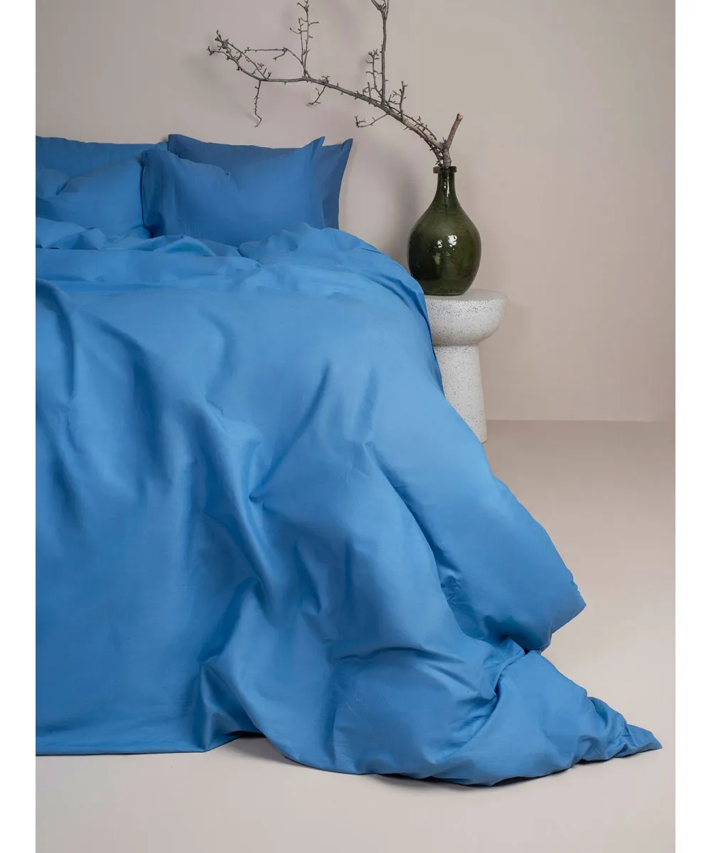 Σετ Σεντόνια Cotton Feelings 104 Blue Μονό με λάστιχο(105x205 30)