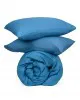 Σετ Σεντόνια Cotton Feelings 104 Blue Μονό με λάστιχο(105x205 30)