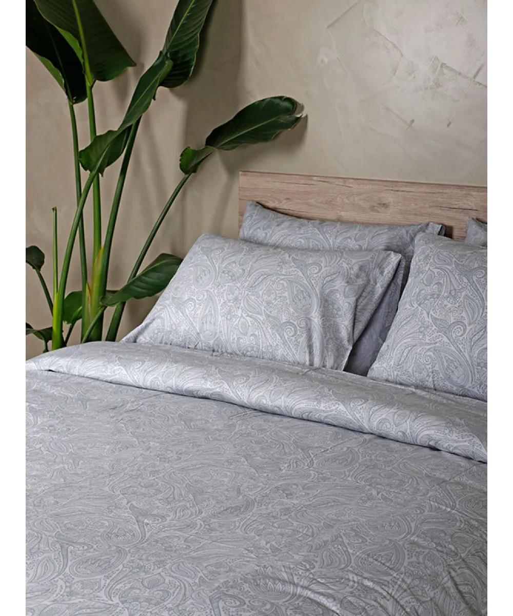 Σετ Σεντόνια Cotton Feelings 2040 Grey Μονό (165x270)