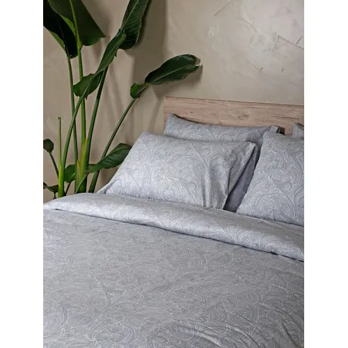 Σετ Σεντόνια Cotton Feelings 2040 Grey Μονό με λάστιχο(105x205 30)