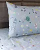Σετ Σεντόνια Cotton Feelings 2050 Grey Μονό με λάστιχο(105x205 30)