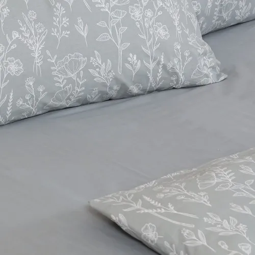 Σετ Σεντόνια Cotton Feelings 2054 Grey Μονό (165x270)