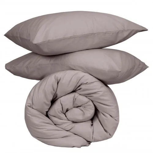 Σετ Σεντόνια Cotton Feelings 107 Dark Grey Μονό με λάστιχο(105x205 30)