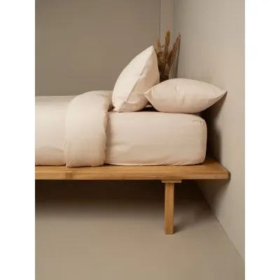 Σετ Σεντόνια Cotton Feelings 109 Sand Μονό με λάστιχο(105x205 30)