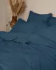 Σετ Σεντόνια Cotton Feelings 121 Sea Blue Μονό με λάστιχο(105x205 30)