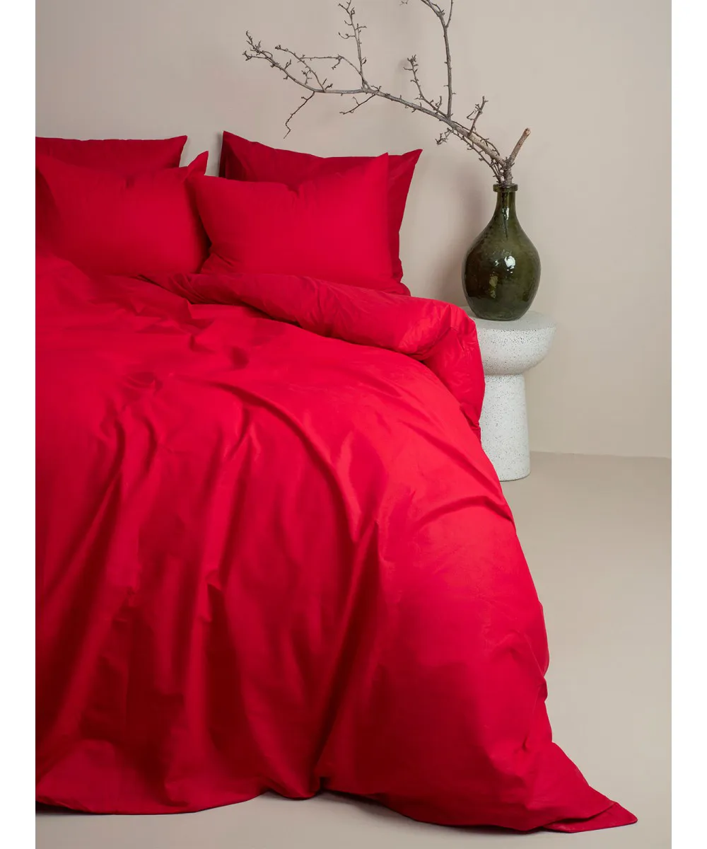 Σετ Σεντόνια Cotton Feelings 113 Red Μονό (165x270)