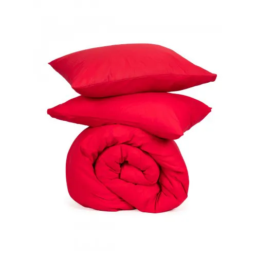 Σετ Σεντόνια Cotton Feelings 113 Red Μονό με λάστιχο(105x205 30)