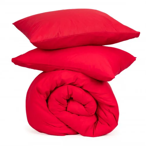 Σετ Σεντόνια Cotton Feelings 113 Red Μονό με λάστιχο(105x205 30)