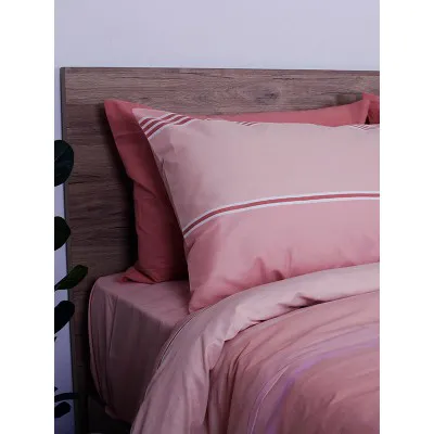 Σετ Σεντόνια Cotton Feelings 2034 Pink Μονό (165x270)
