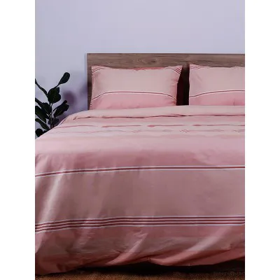 Σετ Σεντόνια Cotton Feelings 2034 Pink Μονό (165x270)