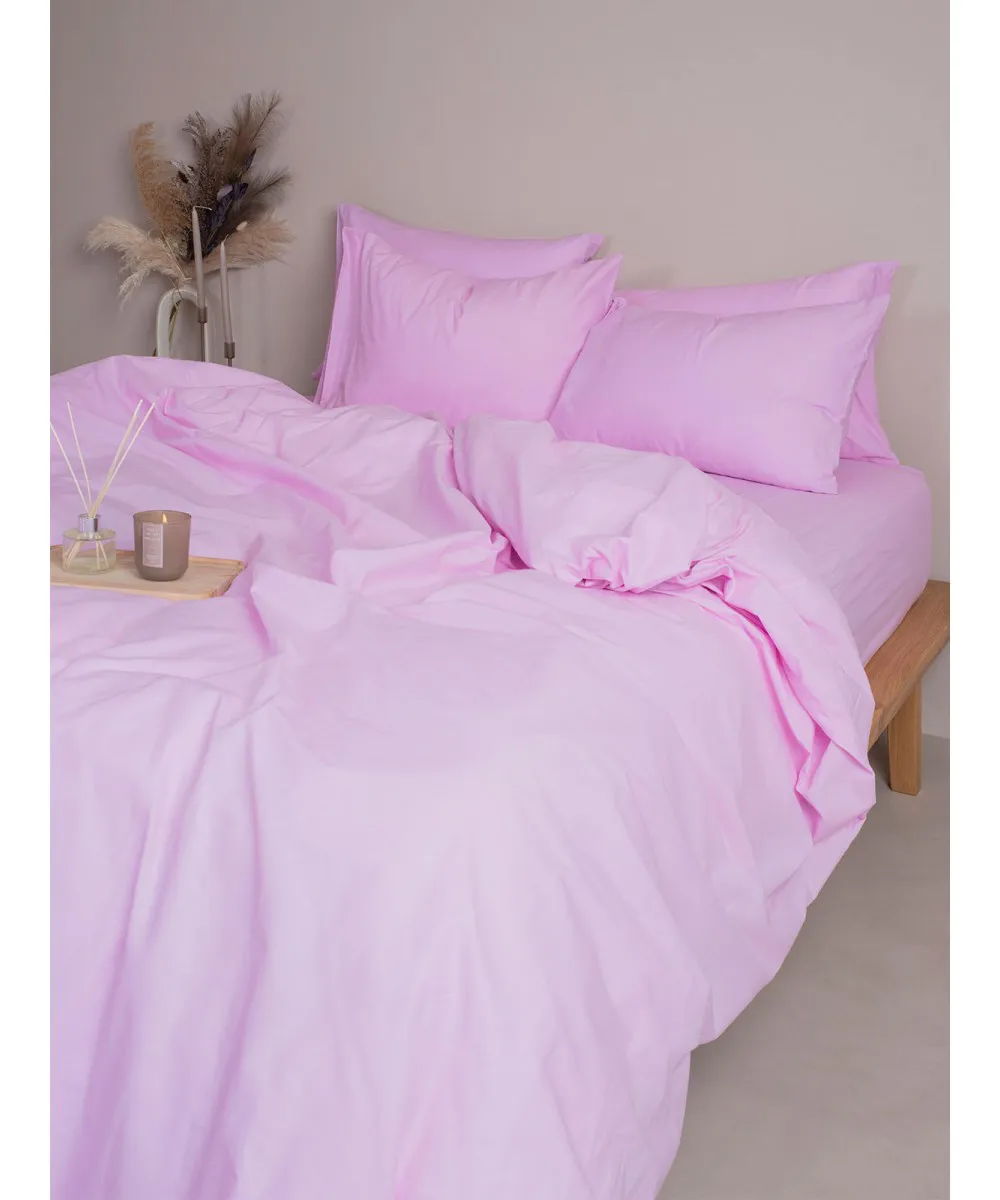 Σετ Σεντόνια Cotton Feelings 102 Lila Μονό με λάστιχο(105x205 30)