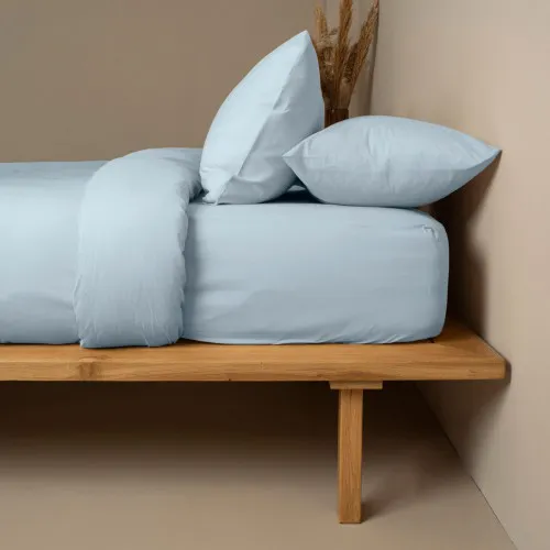 Σετ Σεντόνια Cotton Feelings 103 Light Blue Μονό (165x270)