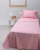Σετ Σεντόνια cotton feelings 22 Pink Μονό με λάστιχο(105x205 30)
