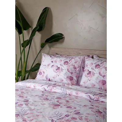 Σετ Σεντόνια Cotton Feelings 932 Lila Μονό με λάστιχο(105x205 30)