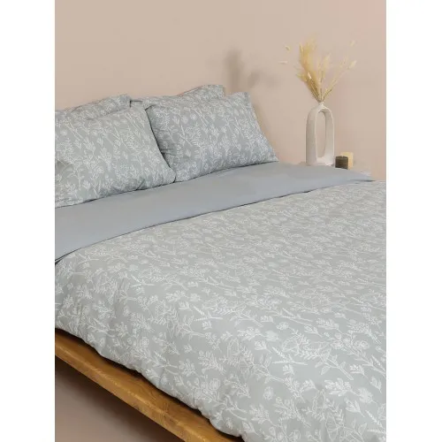 Σετ Σεντόνια Cotton Feelings 2050 Grey Διπλό (200x270)