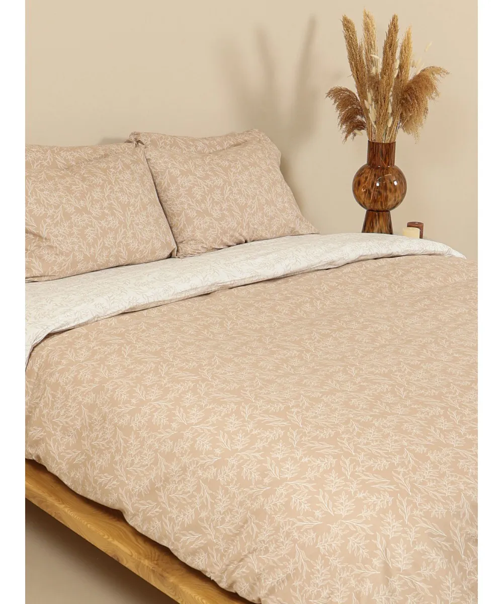 Σετ Σεντόνια Cotton Feelings 2052 Beige Διπλό (200x270)