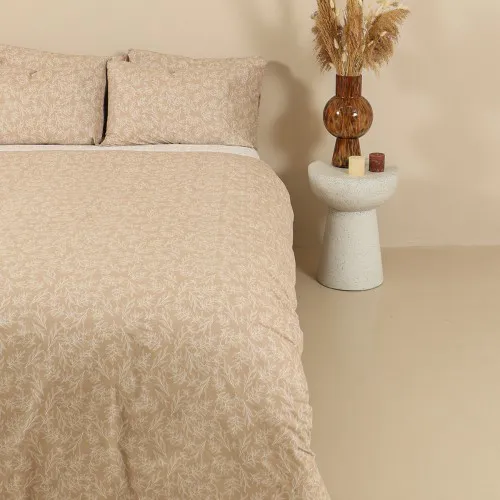 Σετ Σεντόνια Cotton Feelings 2052 Beige Διπλό (200x270)