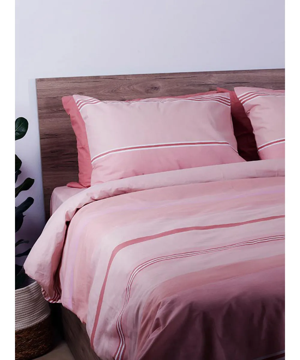 Σετ Σεντόνια Cotton Feelings 2034 Pink Διπλό (200x270)