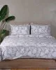Σετ Σεντόνια Cotton Feelings 2038 Grey Διπλό με λάστιχο (150x205 30)