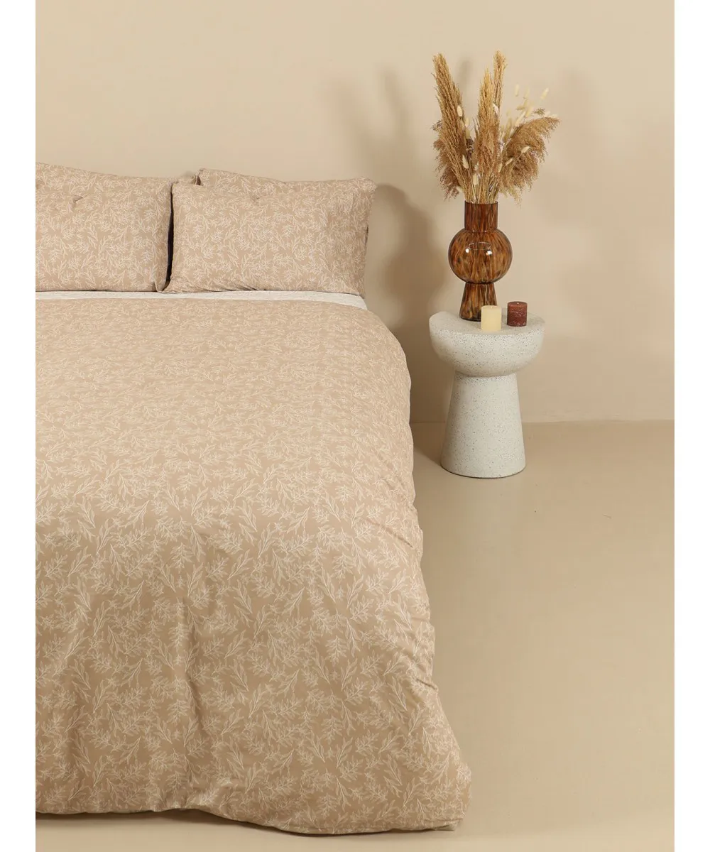 Σετ Σεντόνια Cotton Feelings 2052 Beige Υπέρδιπλο (235x270)