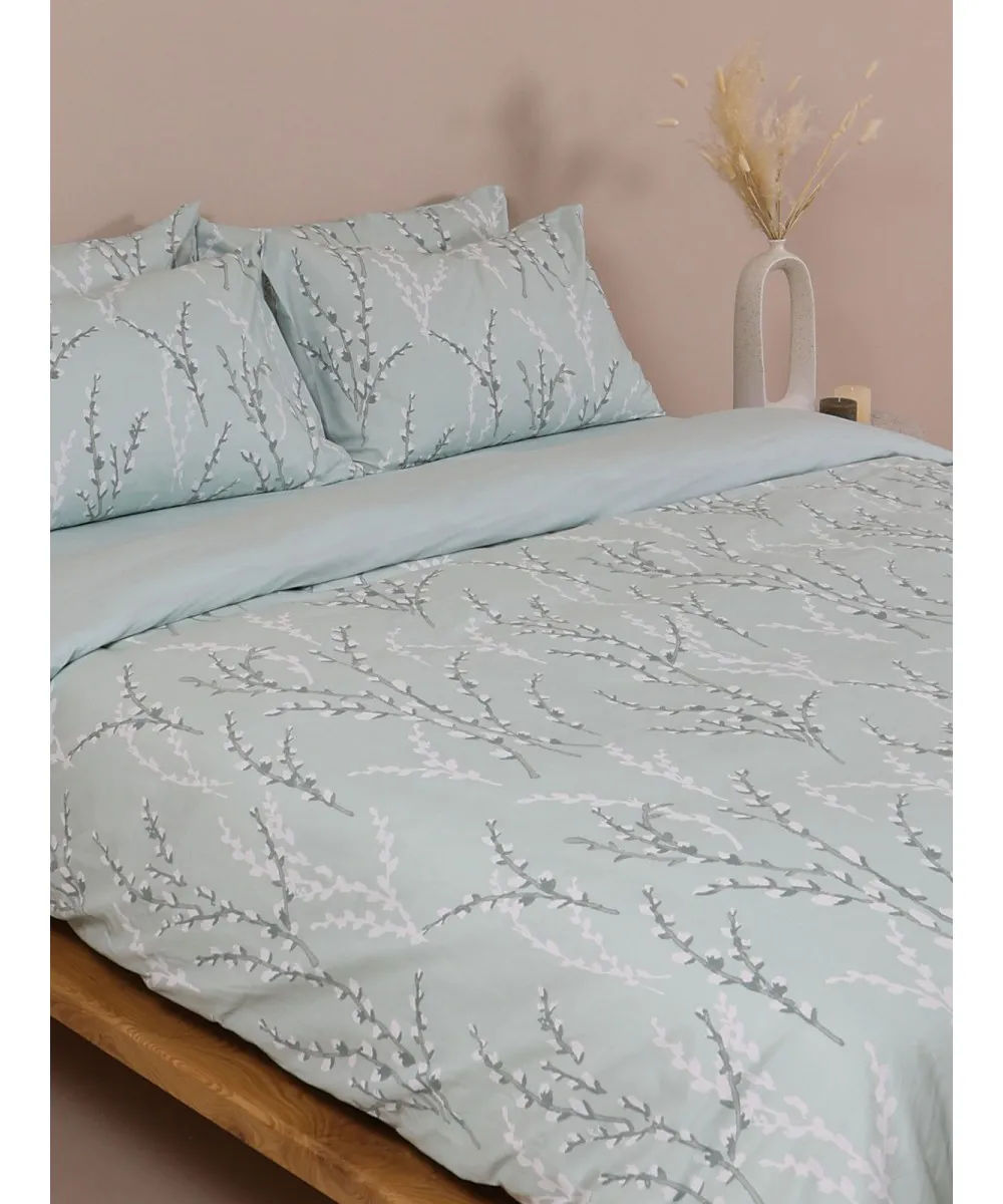 Σετ Σεντόνια Cotton Feelings 2054 Aqua Υπέρδιπλο με λάστιχο (170x205 30)