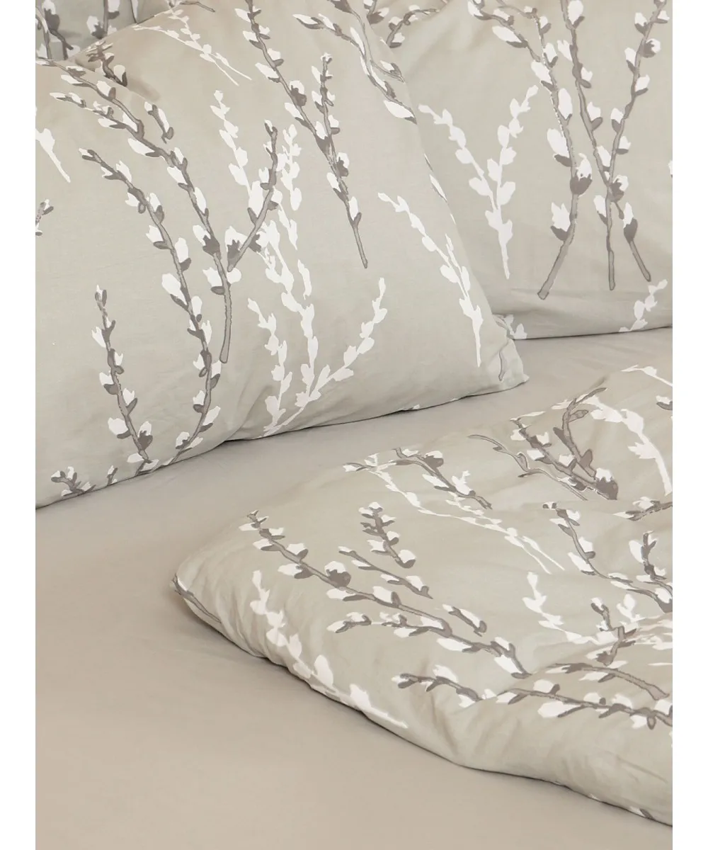 Σετ Σεντόνια Cotton Feelings 2054 Grey Υπέρδιπλο με λάστιχο (170x205 30)