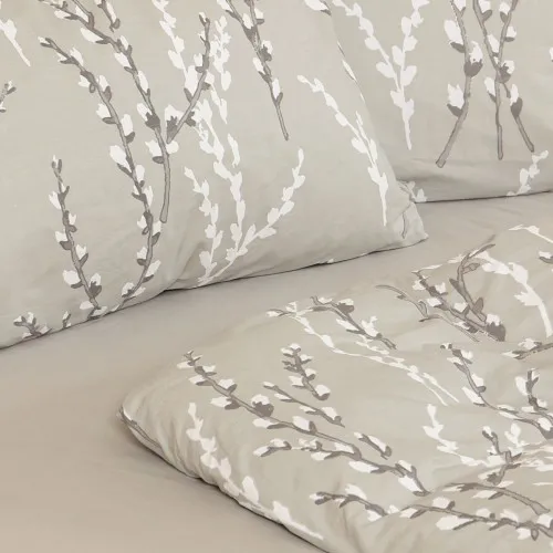 Σετ Σεντόνια Cotton Feelings 2054 Grey Υπέρδιπλο με λάστιχο (170x205 30)