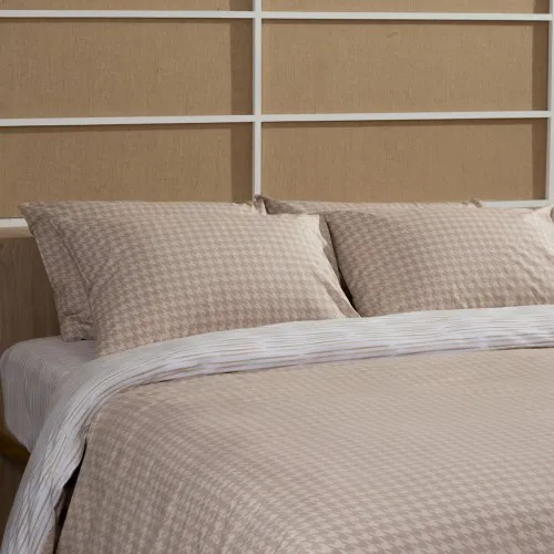 Σετ Σεντόνια Cotton Feelings 2064 Beige Υπέρδιπλο με λάστιχο (170x205 30)