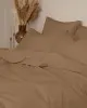 Σετ Σεντόνια Cotton Feelings 118 Brown Υπέρδιπλο (235x270)