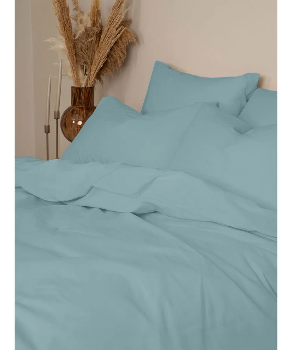 Σετ Σεντόνια Cotton Feelings 120 Sky Blue Υπέρδιπλο (235x270)