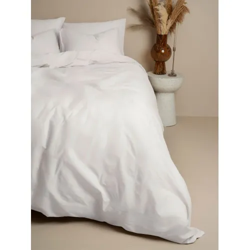 Σετ Σεντόνια Cotton Feelings 100 White Υπέρδιπλο με λάστιχο (170x205 30)