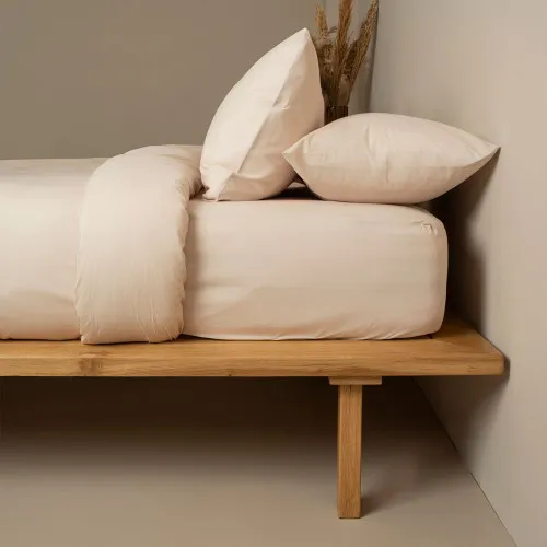 Σετ Σεντόνια Cotton Feelings 109 Sand Υπέρδιπλο με λάστιχο (170x205 30)