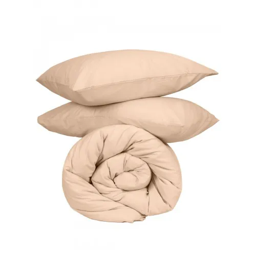 Σετ Σεντόνια Cotton Feelings 110 Beige Υπέρδιπλο (235x270)